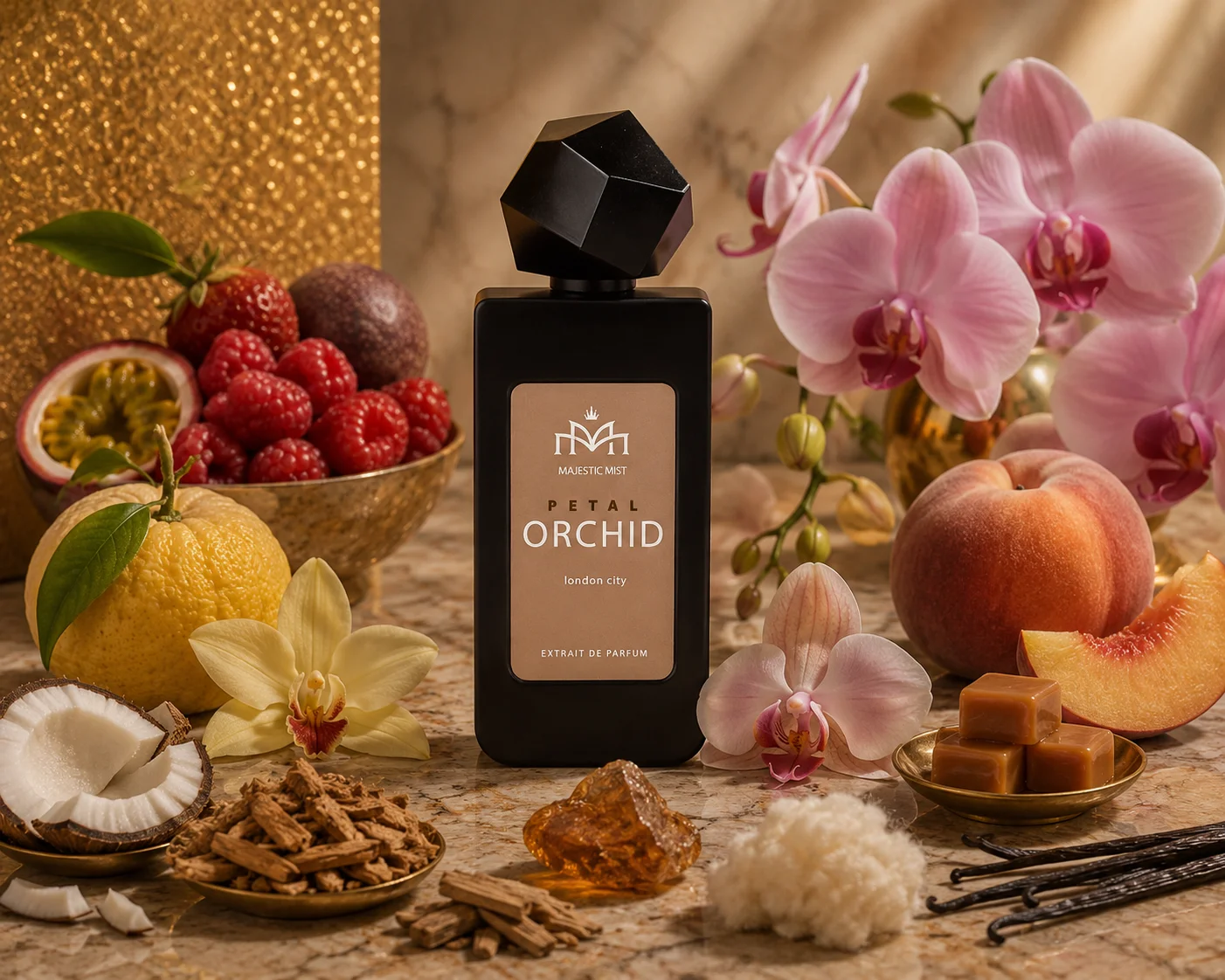 Petal Orchid — Majestic Mist, parfum de niche floral
